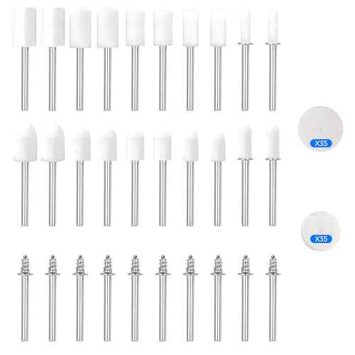 100pcs Wheel polishing kit for dremel,With1/8 Shank for dremel Buffing Wheels,Suitable for polishing Smooth Surfaces Such as Cultural relics, Jewelry, and Aluminum