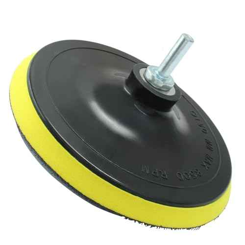 Litoexpe 2 Pack 6 Inch Hook and Loop Backing Pads with M14 Thread Drill Adapter, Car Orbital Sander Polisher Buffer Backing Plate for Sanding Discs Wool Sponge Pad