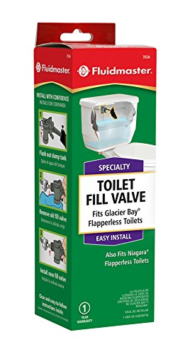 Fluidmaster 703AP4 No Finish Fill Valve for Glacier Bay & Niagara Toilets - 1 Pack