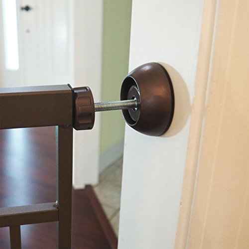 Small Wall Protector 4 Pack - Bronze - Cup Pads to Guard Your Walls from Pressure Mounted Baby Gates, Pet Gates, Safety Gates, Shower Curtain Rods, and More (4 Pack, Bronze)