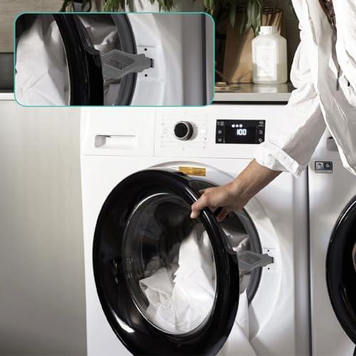 Front Load Washer Door Prop Gray - Flexible Magnetic Stopper for Most Machines