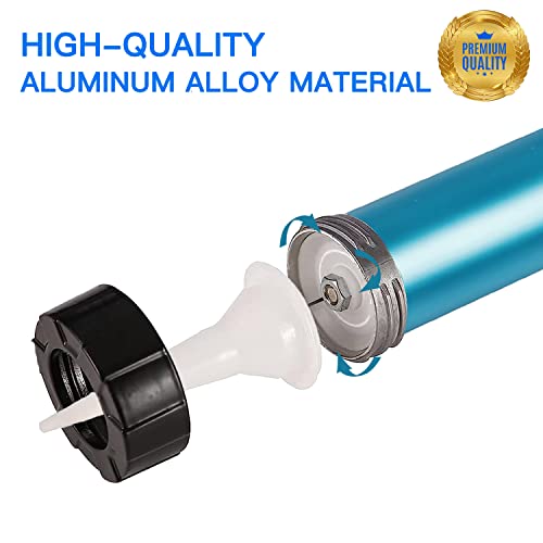 Sausage Caulking Gun Aluminum Front Cap and Diameter Piston Replacement Kit for Easy Repair Sausage and Bulk Caulk Guns