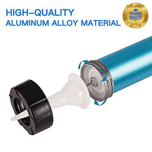 Sausage Caulking Gun Aluminum Front Cap and Diameter Piston Replacement Kit for Easy Repair Sausage and Bulk Caulk Guns