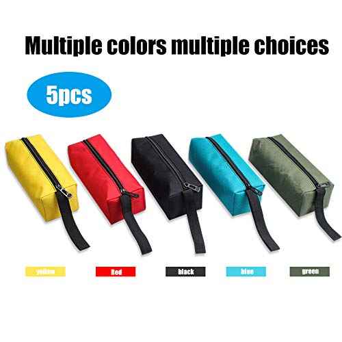 ZffXH Waterproof zipper tool bags heavy duty canvas pouches for small tools screws nails Multipurpose organizer storage bag