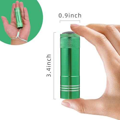 6 Pack Mini Flashlight Bulk, Small Aluminum LED Powerful Handheld Torches Set with Lanyard High Lumens Batteries Included for Party Favors Travel, Night Reading Christmas Gifts Party Favors Halloween