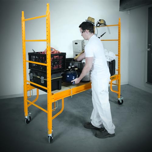 Metaltech Scaffolding Platform with Trap Door - 67in W x 29in D Steel & Plywood