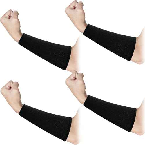 2 Pairs Arm Protection Sleeves Cut Burn Resistant Sleeve Anti Abrasion Forearm Cover Protector for Men Thin Skin