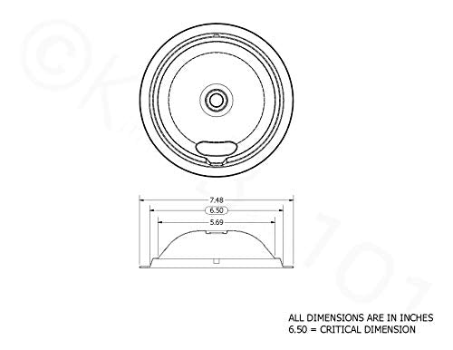 Frigidaire/Kenmore Chrome Drip Pan Set Replacement - 6" & 8" (2 ea), USA Made
