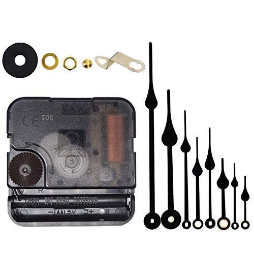 TIKROUND Clock Mechanism Replacement 13/64" Thread for DIY Clocks