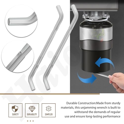 Universal Garbage Disposal Unjamming Wrench for Moen InSinkErator Waste King