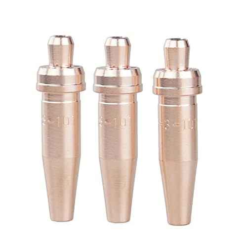 0-3-101,1-3-101,2-3-101 Acetylene Cutting Tips Compatible with Victor Style Light/Medium Duty Torch,Pack of 3
