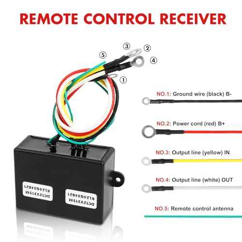 X-BULL Wireless Remote Kit 12V Winch 2 Remote Control Kit Handset Switch Car ATV SUV