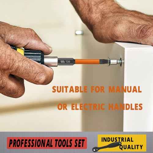 12-Piece Tamper Resistant Torx Bits Set, 60mm Impact Driver Bit Set, Drill Hex Bit Set T5 - T40