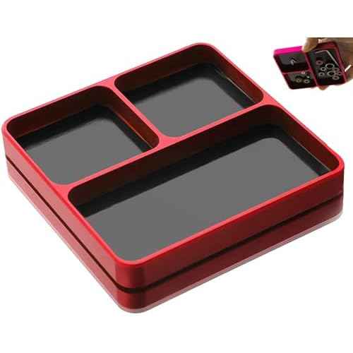 Magnetic Electronic Repair Screws and Parts Organizer Parts Tray Small Parts and Screws Holder for Organization Magnet Tool Tray Parts Holder for Screws, Sockets, Bolts, Pins, RC Car Boat Plane Phones