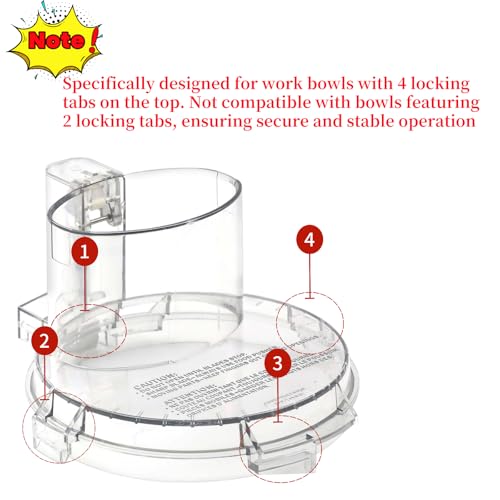 Folosem DFP-14NWBCT1 Food Processor Work Bowl Cover for DFP-14/DLC-005AGTXT1