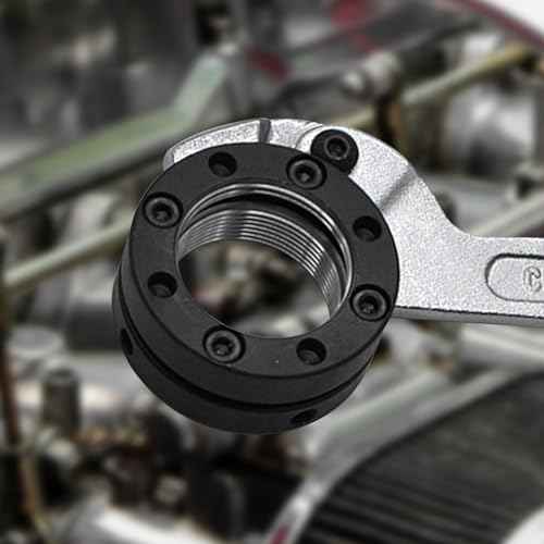 Adjustable C Spanner Hook Wrench Tool Adjustable Pin Spanner Wrench Tool for Mechanical Equipments Vehicles Tighten Lock Nuts & Bearings, Round Head, 3/4-2"(19-51mm), Chrome-Vanadium Steel