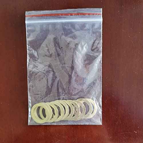 10PCS Saw Blade Bushings - 7/8" to 5/8" Brass Ring Adapter Thickness of 1.0mm by ANTENGDATOOL