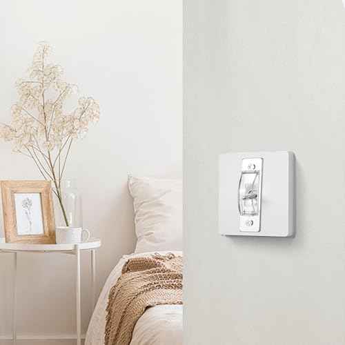 4 Pcs Light Switch Guard Cover Baby Proof Wall Switch Cover Guard Light Switches Blocker for Toggle Lights Switches Protects Your Lights Circuits from Being Accidentally Turned On or Off