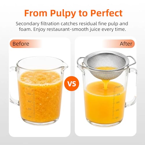 Juice Strainer for Nama J2 304 Stainless Steel Fine Mesh - Hands-Free Juicer Accessory
