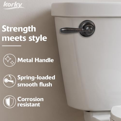Korky StrongARM Metal Toilet Handle & Lever Oil-Rubbed Bronze - Universal Fit