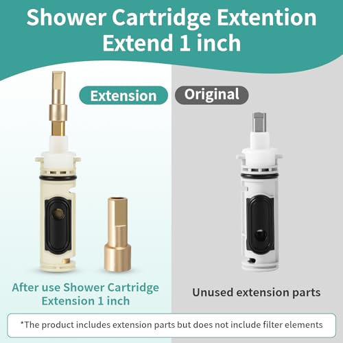 Vayolli Matte Black Shower Extension Kit Compatible with Moen Posi-Temp Valve