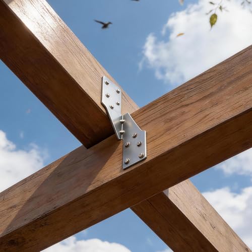 Heavy-Duty Hurricane Tie Brackets - 80 Pack Rafter & Joist Reinforcement