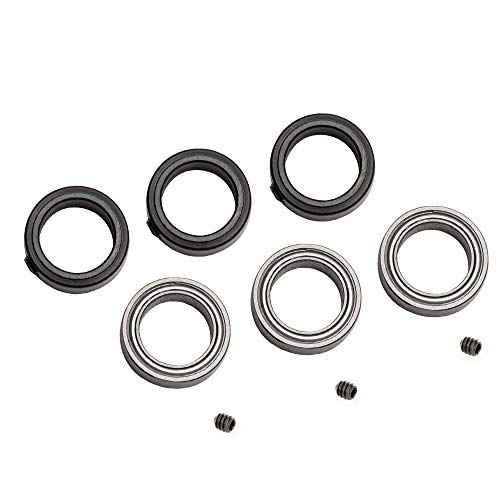 Yakamoz 3-Set Router Bit Replacement Bearings Bottom Mounted Ball Bearing Guide Survival Kit for 1/2 Inch Shank Router Bits | Inner Dia. 1/2¡± & Outer Dia. 3/4¡±, Fixed Collar Included