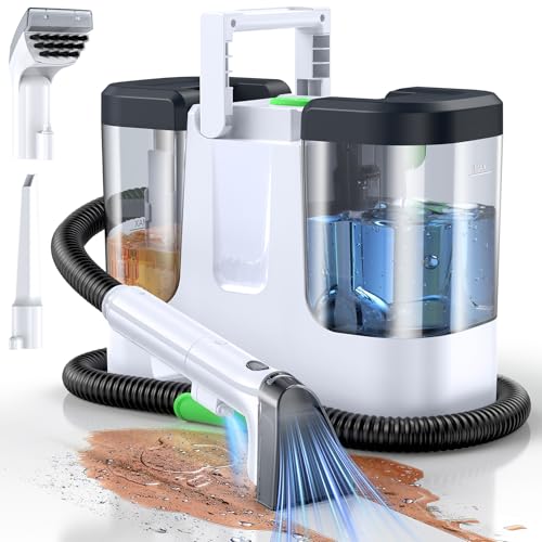 LABIGO Deep Black & White Carpet Cleaner Machine - Portable Rug & Upholstery Extractor