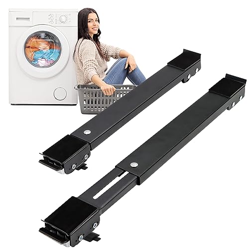 Majhulla Extendable 17-27.56 in Heavy Furniture Rollers with Brakes (Black) – Appliance Dollies