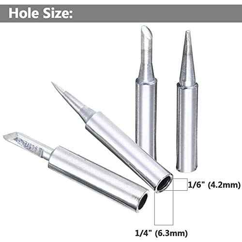 Yakamoz 17Pcs 900M Soldering Iron Tips Solder Welding Replacement Tip Kit for for Hakko, Radio Shack, TENMA, ATTEN, Quick, Aoyue, Yihua Solder Station