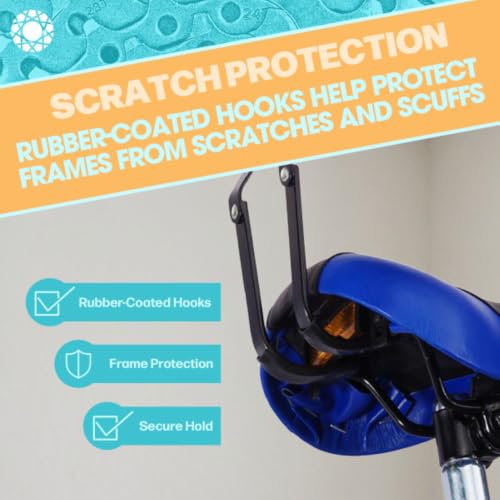 2-Pack Bicycle Hoist Garage Storage Lift with 100 lb Capacity - Rad Cycle