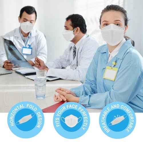 kn95 Face Masks 20 Pack, Breathable Comfortable and Disposable KN95 Mask, White