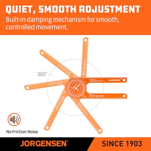 Jorgensen 7" Aluminum Miter Saw Protractor | Angle Finder