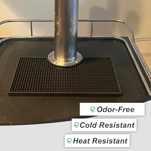 MRbrew Beer Drip Tray 12 x 6.9 in Non-Slip PVC Kegerator Surface Mount Tray