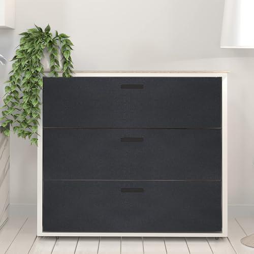 Arthome 17x120 Black Matte Peel and Stick Wallpaper - Removable Vinyl Contact Paper for Cabinets & Walls