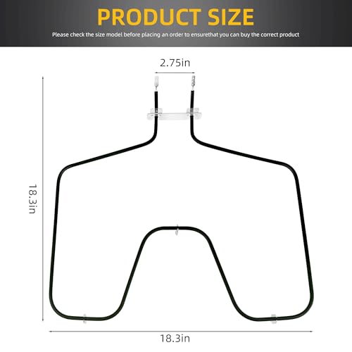 Oven Bake Element WB30X46987 Compatible with GE/Hotpoint/Kenmore – 2585W 240V, Rabbit-Ears