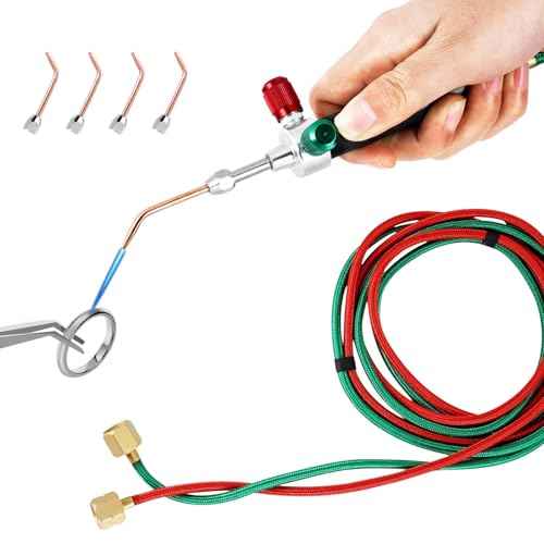 Mini Jewelry Oxygen Torch Kit - Gas Torch with 5pc Tips for Jewelry Repairing & Manufacturing