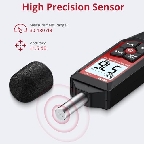 BINTA Portable Decibel Meter 30-130dB A-Weighted Sound Level Meter