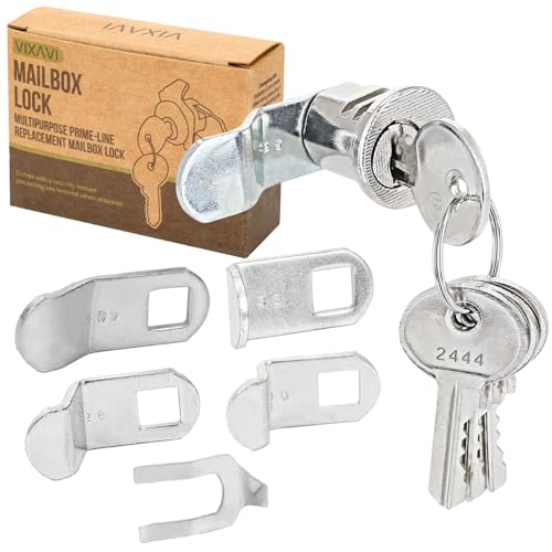 Universal Mailbox Lock Replacement Kit with 4 Keys - Easy Install & Durable Security