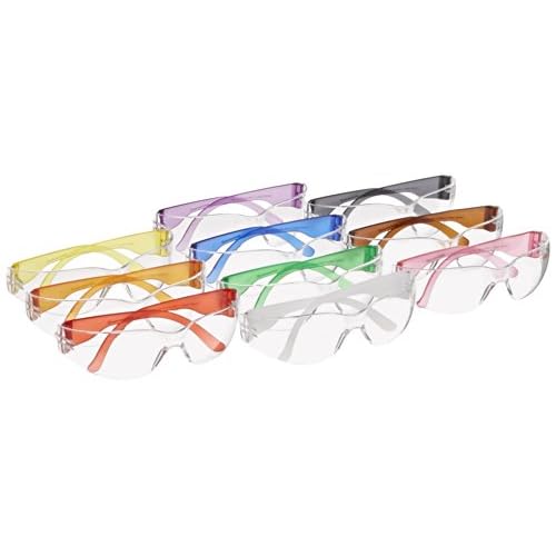 Gateway Safety 3699 Colorful Starlite Gumballs Safety Glasses, Small, 10 Colors Included (Pack of 10), Multi Color