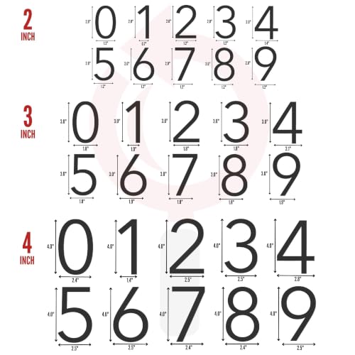 White 3D Acrylic House Numbers for Exterior, Custom Size & Installation