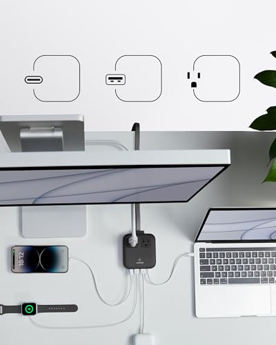 Anker Nano 67W Max 6-in-1 USB-C Power Strip - Black Stone