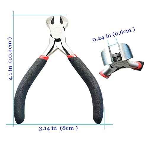 JOSDIOX Zipper Repair Kit Tool- Zipper Install Pliers for Replacement & Repair, Mini Needle-Nose Plier And End- Cutting Pliers 2 Packs