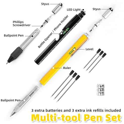Stocking Stuffers,Gifts for Men from Daughter Son Wife, Multitool Pen 10 in 1 Multi Tool Gifts for Dad Men Grandpa Christmas Day Gifts from Son Husband's Gift Fathers Gift