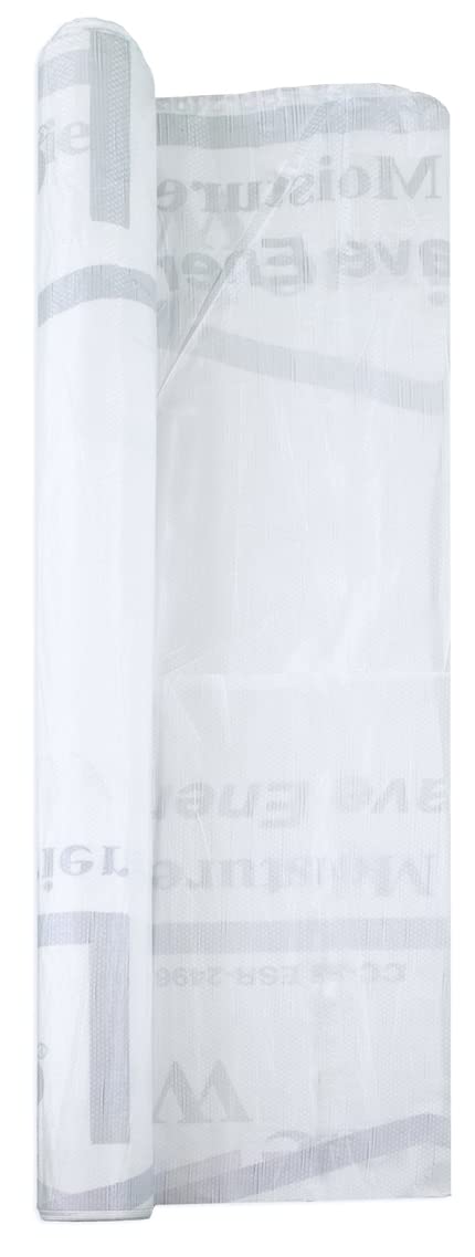 Prime Wrap PR-4575 House Wrap, 9 x 75-Foot, White