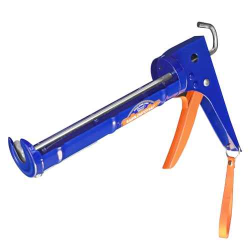 Caulking Gun, No Drip Caulk Gun,9" Drip Free Hand Caulking Gun with Comfort Grip,Smooth Round Rod for 10oz Caulk Tubes,WCG2309D-2,Blue