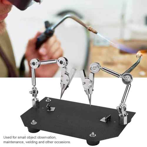 Welding Work Clip, Welding Table Clamps for Soldering, Welding Fixture Clip Sturdy, Third Hand Tool 360¡Æ Adjustable, Auxiliary Welding Work Clip for Soldering Repairing