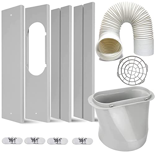 Portable Air Conditioner Vent Kit with Adjustable Window Seal & 59-Inch Hose