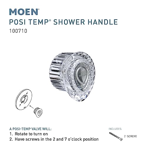 Moen Posi-Temp Tub & Shower Handle Replacement Kit - Model 100710 - Includes Acrylic Knob & Hardware