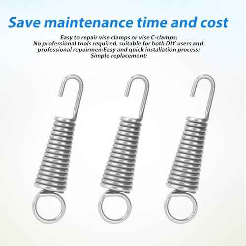 12pcs Vise Grip Spring Clamp, Carbon Steel Replacement Springs for Pliers Compatible with Irwin Vise Grip Locking Pliers Repairing Shop Supply (30mm)